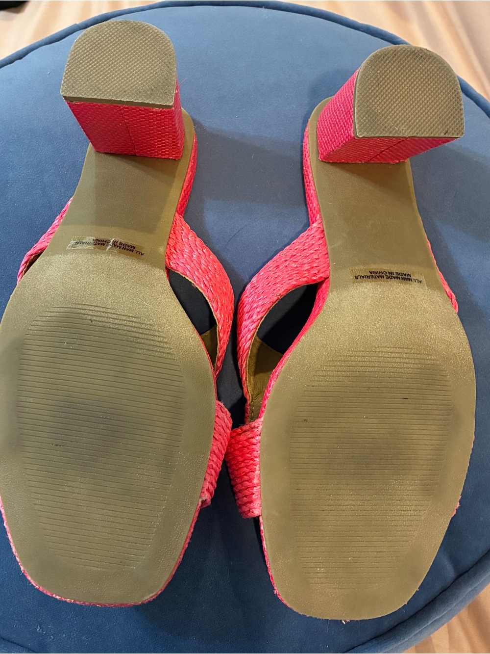 Dolce Vita Hot Pink Braided Knot Slide Mules - Picture 5 of 5